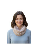 Damen Schal Loop Polka Dots, dünner Schlauchschal mit Punkten aus weicher Viskose