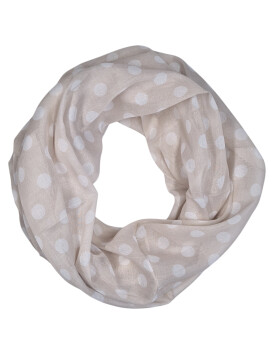 Damen Schal Loop Polka Dots, dünner Schlauchschal...