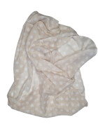 Damen Schal Loop Polka Dots, dünner Schlauchschal mit Punkten Taupe/ Beige aus weicher Viskose