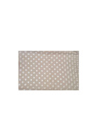 Damen Schal Loop Polka Dots, dünner Schlauchschal mit Punkten Taupe/ Beige aus weicher Viskose