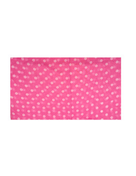 Damen Schal Loop Polka Dots, dünner Schlauchschal mit Punkten in Pink aus weicher Viskose