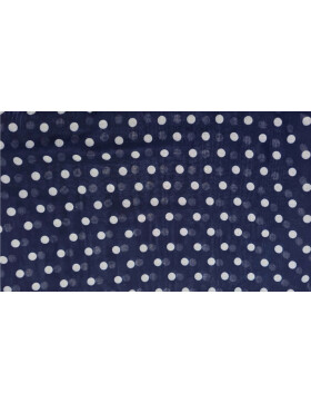 Damen Schal Loop Polka Dot, dünner Schlauchschal mit Punkten in Navi Blau aus weicher Viskose