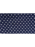 Damen Schal Loop Polka Dot, dünner Schlauchschal mit Punkten in Navi Blau aus weicher Viskose