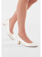 Brautschuhe Ramona Ivory Satin 38,5 Gr.Rainbow Club