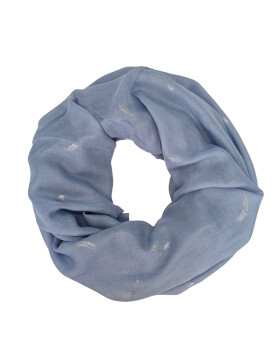 Damen Loop Schal Hellblau, Schlauchschal dünn,...
