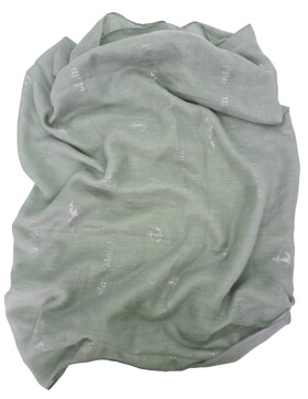 Damen Loop Schal  Unifarbe Grün / Oliv , Schlauchschal dünn, Halstuch Rundschal weiche Viskose /Baumwolle