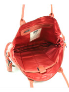 Damen Leder Tasche, Schultertasche, Shopper " Binni" DIN A4 geeignet Rot