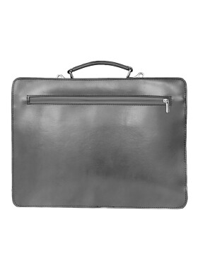 Leder Aktentasche, Businesstasche, Laptop Tasche Unisex, handgefertigt Italy Grau