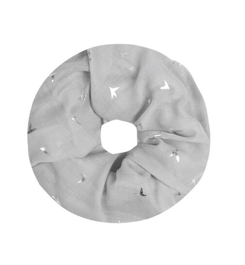 Damen Loop Schal Unifarben, Schlauchschal d&uuml;nn, Halstuch Rundschal weiche Viskose /Baumwolle