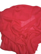 Damen Loop Schal Rot, Schlauchschal dünn, Halstuch Rundschal weiche Viskose /Baumwolle