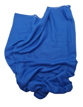Damen Loop Schal Royal Blau, Schlauchschal dünn, Halstuch Rundschal weiche Viskose /Baumwolle