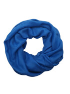Damen Loop Schal Royal Blau, Schlauchschal dünn, Halstuch Rundschal weiche Viskose /Baumwolle