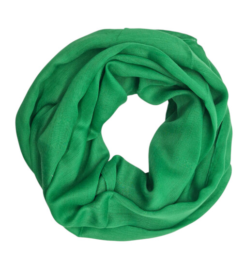 Damen Loop Schal Unifarben, Schlauchschal d&uuml;nn, Halstuch Rundschal weiche Viskose /Baumwolle