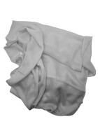 Damen Loop Schal Hellgrau, Schlauchschal dünn, Halstuch Rundschal weiche Viskose /Baumwolle