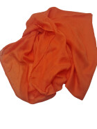 Damen Loop Schal Orange, Schlauchschal d&uuml;nn, Halstuch Rundschal weiche Viskose /Baumwolle