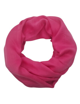 Damen Loop Schal Pink Fuchia, Schlauchschal d&uuml;nn, Halstuch Rundschal weiche Viskose /Baumwolle