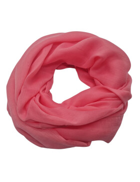 Damen Loop Schal Rosa, Schlauchschal dünn, Halstuch Rundschal weiche Viskose /Baumwolle