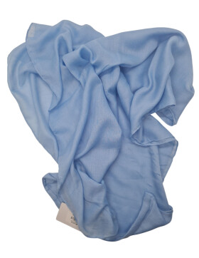 Damen Loop Schal Hellblau, Schlauchschal dünn, Halstuch Rundschal weiche Viskose /Baumwolle