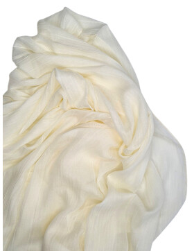 Damen Loop Schal Creme, Schlauchschal dünn, Halstuch Rundschal weiche Viskose /Baumwolle