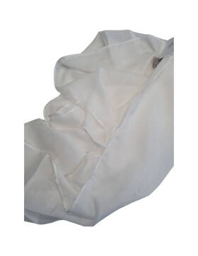 Damen Loop Schal Creme, Schlauchschal dünn, Halstuch Rundschal weiche Viskose /Baumwolle