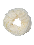 Damen Loop Schal Creme, Schlauchschal dünn, Halstuch Rundschal weiche Viskose /Baumwolle