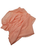 Damen Loop Schal Lachs Rosa, Schlauchschal dünn, Halstuch Rundschal weiche Viskose /Baumwolle