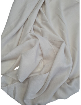 Damen Loop Schal Unifarbe Beige Grau, Schlauchschal dünn, Halstuch Rundschal weiche Viskose /Baumwolle