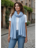 Damen Schal Unifarben, leichter d&uuml;nner Halstuch weiche Viskose/ Baumwolle