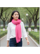 Damen Loop Schal Pink ,leichter d&uuml;nner Schal, Halstuch weiche Viskose/ Baumwolle Pink