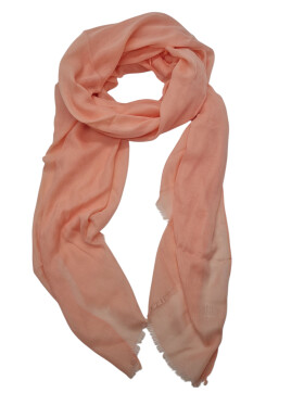 Damen Loop Schal Rosa,leichter d&uuml;nner Schal, Halstuch weiche Viskose/ Baumwolle Lachs