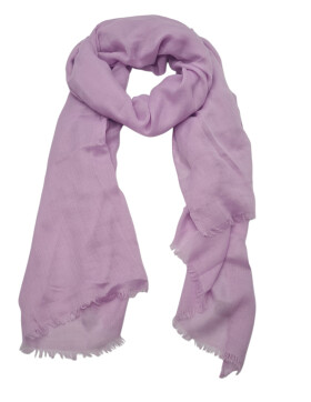 Damen Schal Unifarben, leichter dünner Halstuch weiche Viskose/ Baumwolle Violett