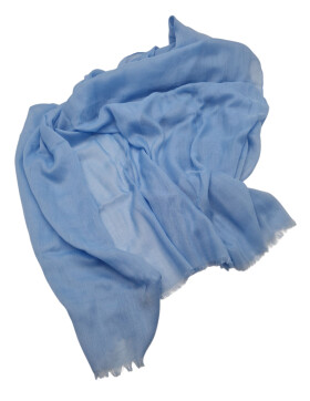 Damen Loop Schal Hellblau,leichter d&uuml;nner Schal, Halstuch weiche Viskose/ Baumwolle Hellblau