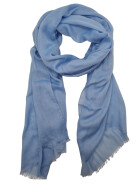 Damen Loop Schal Hellblau,leichter d&uuml;nner Schal, Halstuch weiche Viskose/ Baumwolle Hellblau