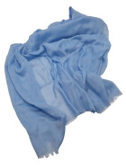 Damen Loop Schal Hellblau,leichter d&uuml;nner Schal, Halstuch weiche Viskose/ Baumwolle Hellblau