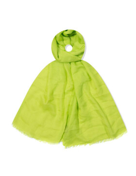 Damen Loop Schal Neon Gr&uuml;n,leichter d&uuml;nner Schal, Halstuch weiche Viskose/ Baumwolle Neon Gr&uuml;n-Gelb