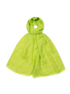 Damen Loop Schal Neon Gr&uuml;n,leichter d&uuml;nner Schal, Halstuch weiche Viskose/ Baumwolle Neon Gr&uuml;n-Gelb