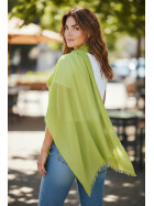 Damen Loop Schal Neon Gr&uuml;n,leichter d&uuml;nner Schal, Halstuch weiche Viskose/ Baumwolle Neon Gr&uuml;n-Gelb