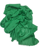 Damen Schal Unifarben, leichter dünner Halstuch weiche Viskose/ Baumwolle Grün