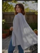 Damen Loop Schal Grau,leichter d&uuml;nner Schal, Halstuch weiche Viskose/ Baumwolle Grau