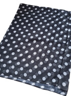 Damen Loop Schlauchschal dünn, Halstuch gepunktet, Rundschal Tücher mit Punkten,Damen  Loop Punkte weiche Viskose Schwarz