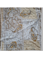 Damen Schal & Tuch Beige /Taupe bunt ,eleganter Halstuch Viskose/ Seide