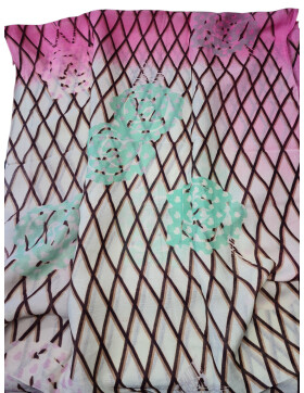 Damen Loop Schal Bunt, Schlauchschal dünn, Halstuch bunt, Rundschal Tücher Herz ,weiche Viskose Fuchsia