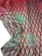 Damen Loop Schal Bunt, Schlauchschal dünn, Halstuch bunt, Rundschal Tücher Herz ,weiche Viskose Pink-Orange