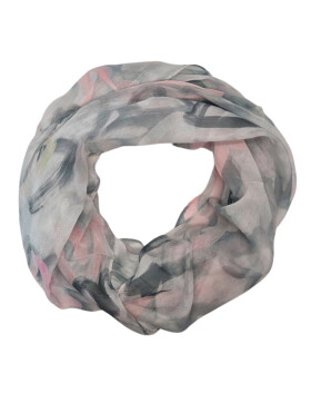 Damen Loop Schal Bunt, Schlauchschal dünn, Halstuch bunt, Rundschal Tücher Herz Muster ,weiche Viskose