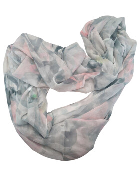 Damen Loop Schal Bunt, Schlauchschal dünn, Halstuch bunt, Rundschal Tücher Herz Muster ,weiche Viskose