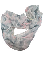 Damen Loop Schal Bunt, Schlauchschal dünn, Halstuch bunt, Rundschal Tücher Herz Muster ,weiche Viskose