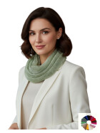 Damen Loop Schal, Schlauchschal Glitzer, dünner Halstuch, Rundschal Tücher Unifarben