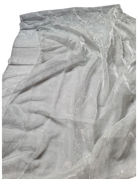 Damen Loop Schal, Schlauchschal Glitzer, dünner Halstuch, Rundschal Tücher Unifarbe Hellgrau/Silber