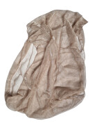 Damen Loop Schal, Schlauchschal Glitzer, dünner Halstuch, Rundschal Tücher Unifarbe Beige