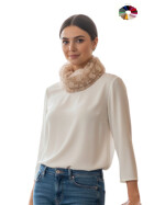 Damen Loop Schal, Schlauchschal Dünn Lüftig Unifarben, Halstuch Rundschal Viskose